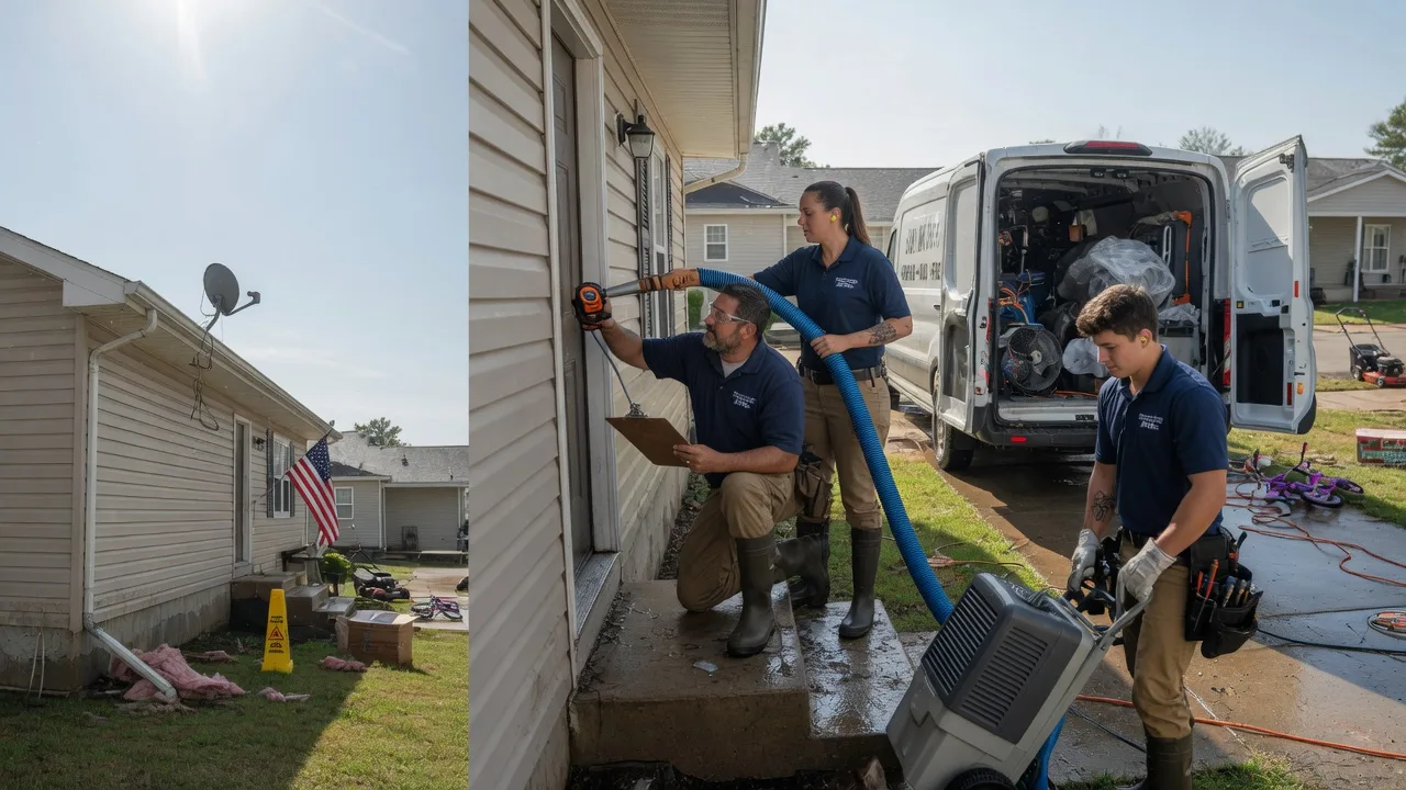 Ceiling Water Damage Restoration in Kechi, KS near me